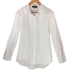 DKNY White Button Up Cotton Shirt – Untucked – Size M